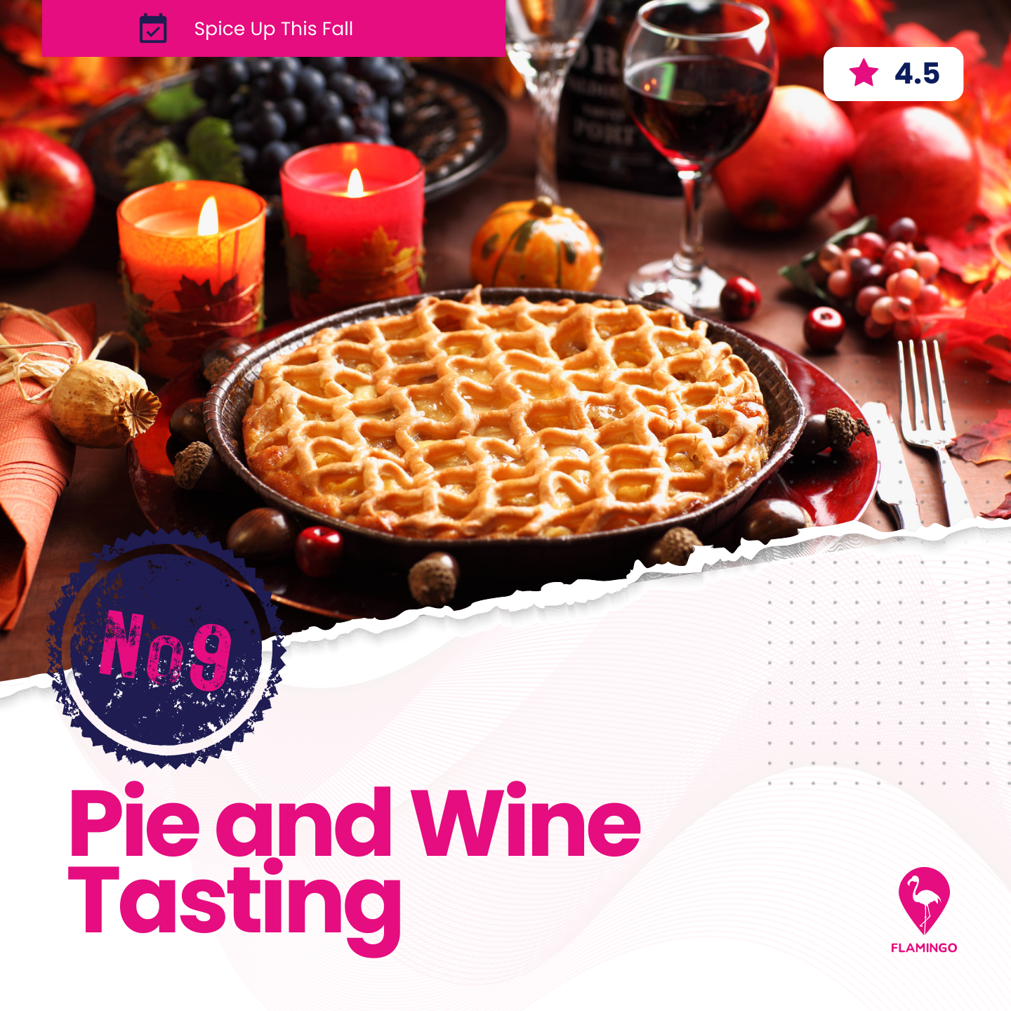 Pie & Wine Tasting | Fall Resident Event Ideas