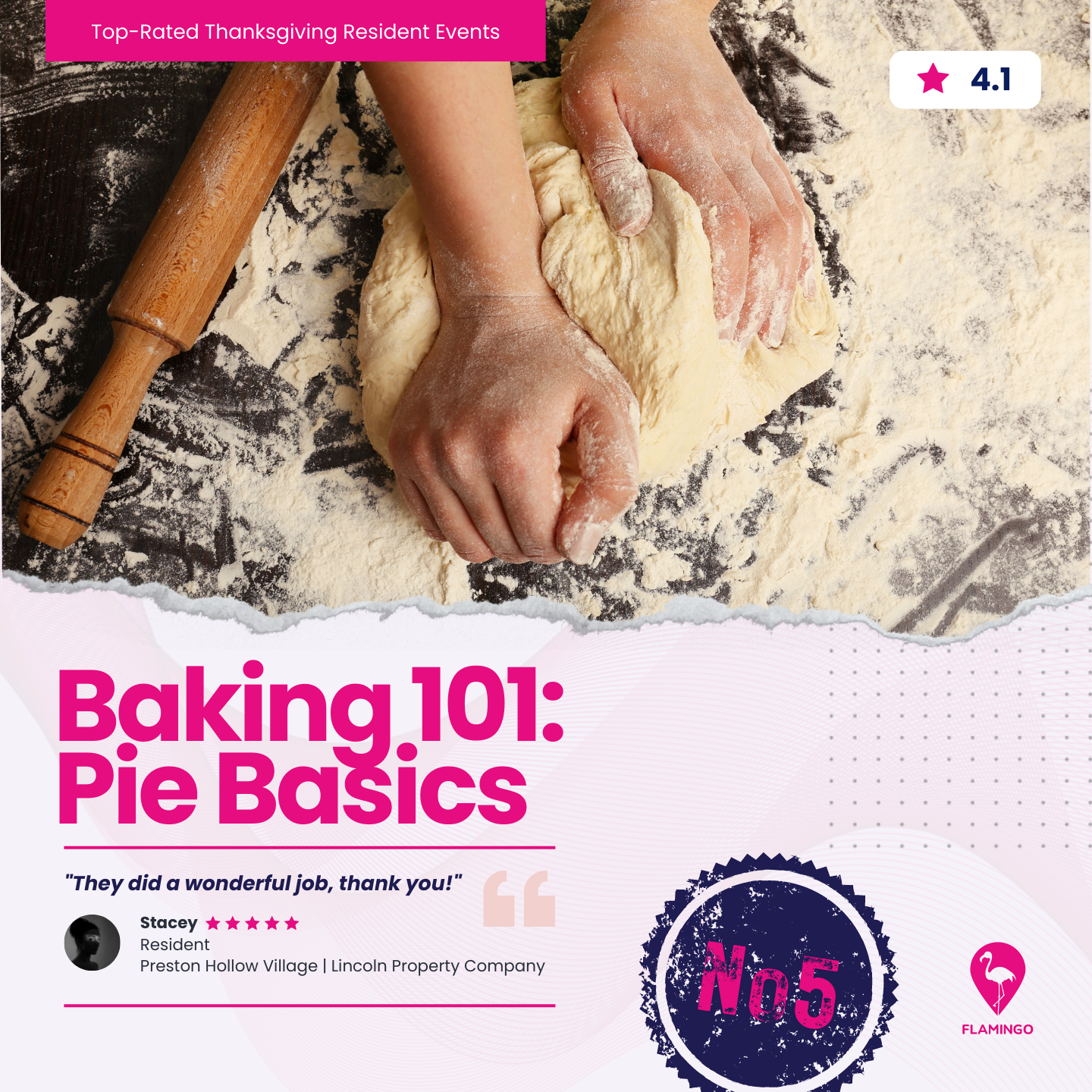 Pie Baking 101 | Thanksgiving Resident Event Ideas