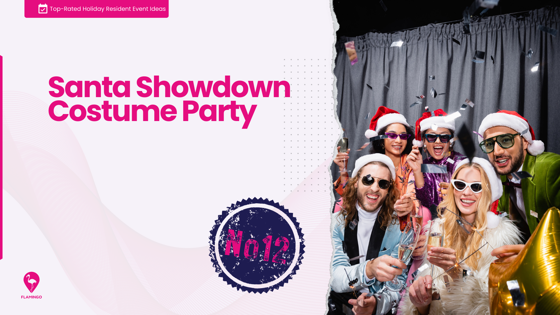 Santa Showdown Costume Party Holiday Resident Event Idea