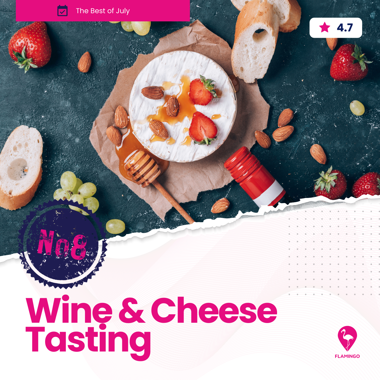 Wine & Cheese Tasting | july resident event ideas