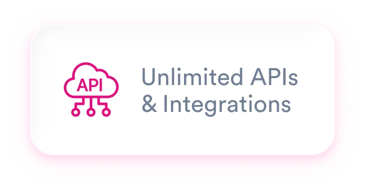 Unlimited APIs & Integrations